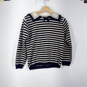 Konges Slojd Striped Sailor Sweater with Bow Detail Long Sleeve Size 9-10Y NWT